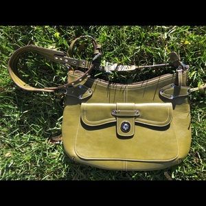 Olive green handbag